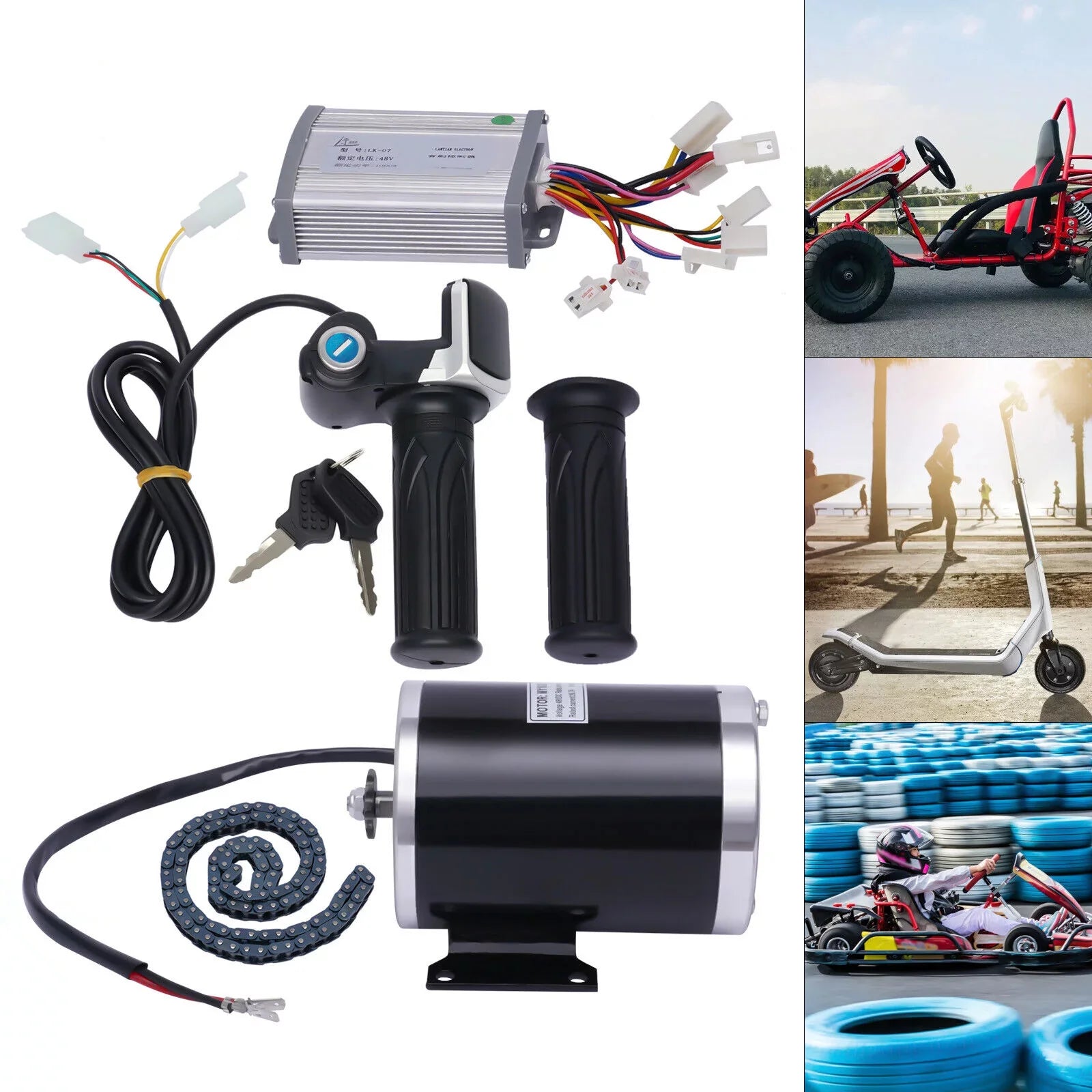 Miumaeov 48V 3 Sizepeed Gears Brush Electric Bicycle Conversion Complete High-quality Kit