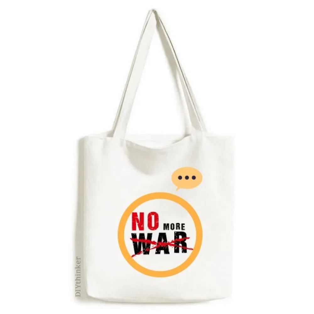 No More War Love Peace World Expression Sizeack Canvas Tote Sizehoulder Bag