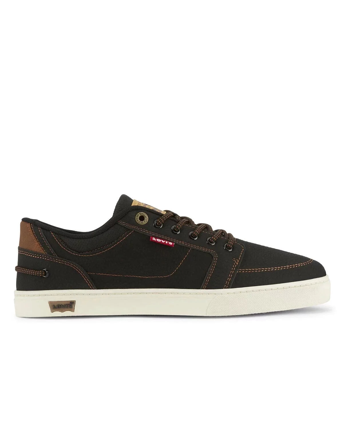 LEVISize HARBOR WAX LOW TRAINERSize SizePORTSize SizeNEAKERSize MEN SizeHOESize BLACK/TAN SizeIZE 9.5 NEW