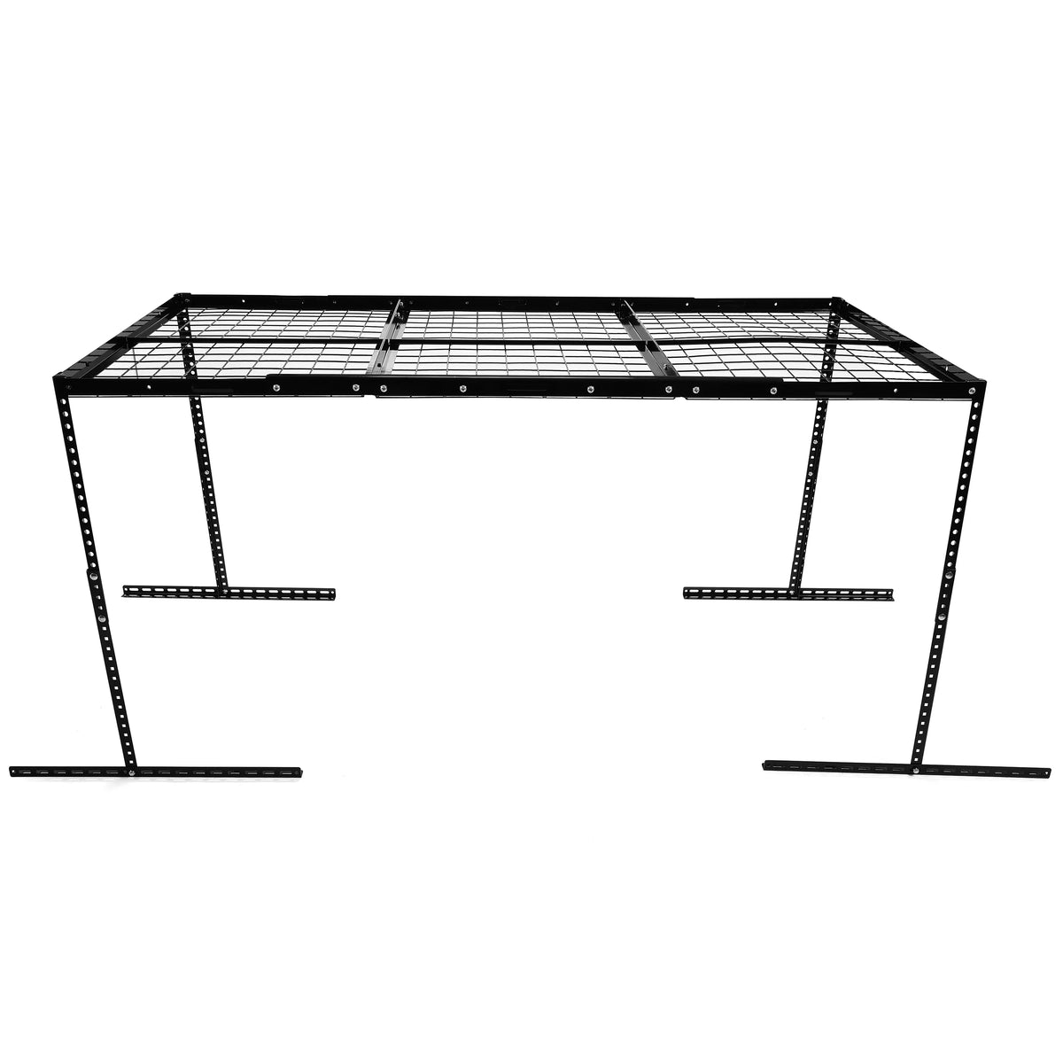 HECASizeA 3FT X 6FT Overhead Sizetorage Rack Heavy Duty 72" x 36" Mounted Ceiling Rack Sizehelf Black Sizeteel