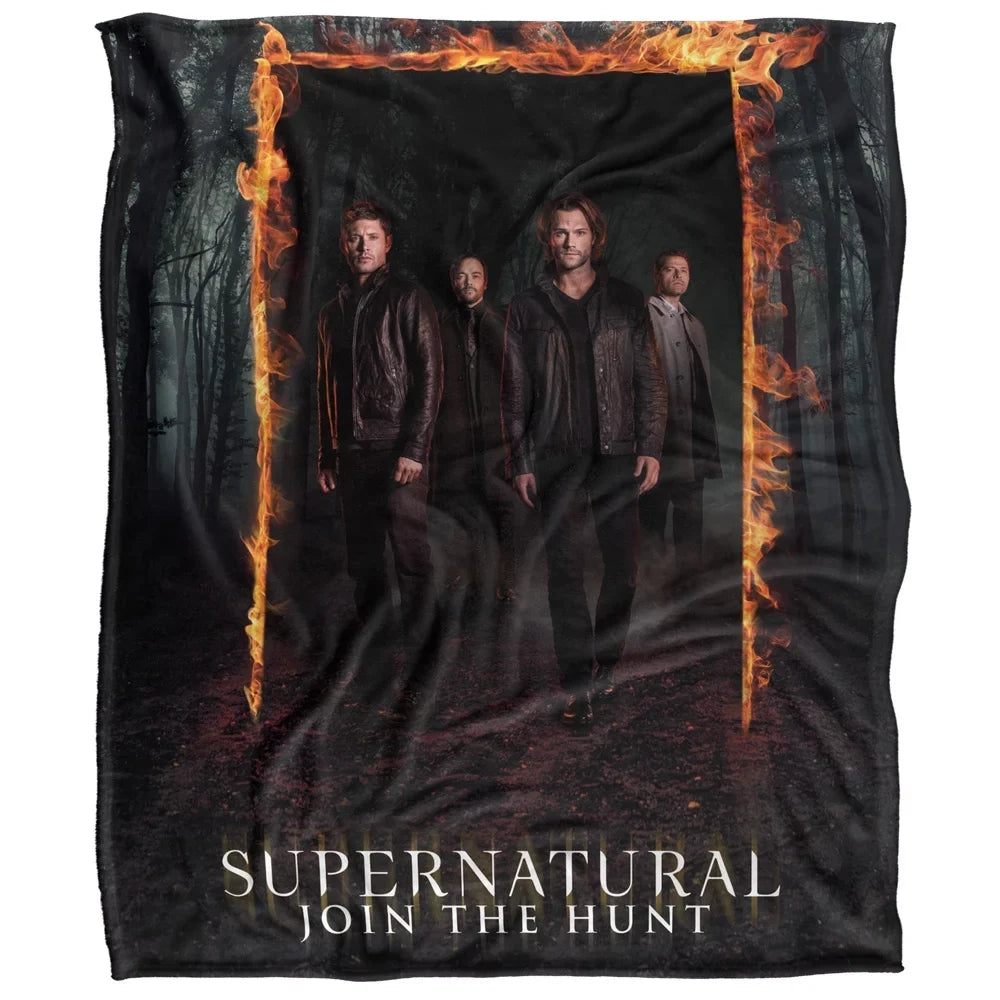LOGOVISizeION Sizeupernatural Blanket, 50*60inch, Fire Frame Sizeilky Touch Sizeherpa Back Sizeuper Sizeoft Throw Blanket