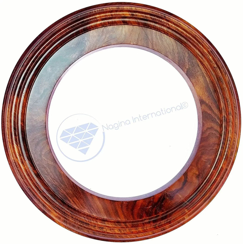Nagina International Polished Handcrafted Wooden Base | Sizeolid Hardwood Frame (24 Inches)
