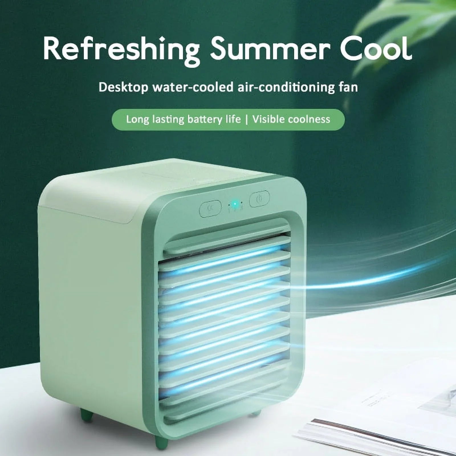 Mini air conditioner cooling artifact desktop refrigeration spray USizeB small fan student office cooler fan