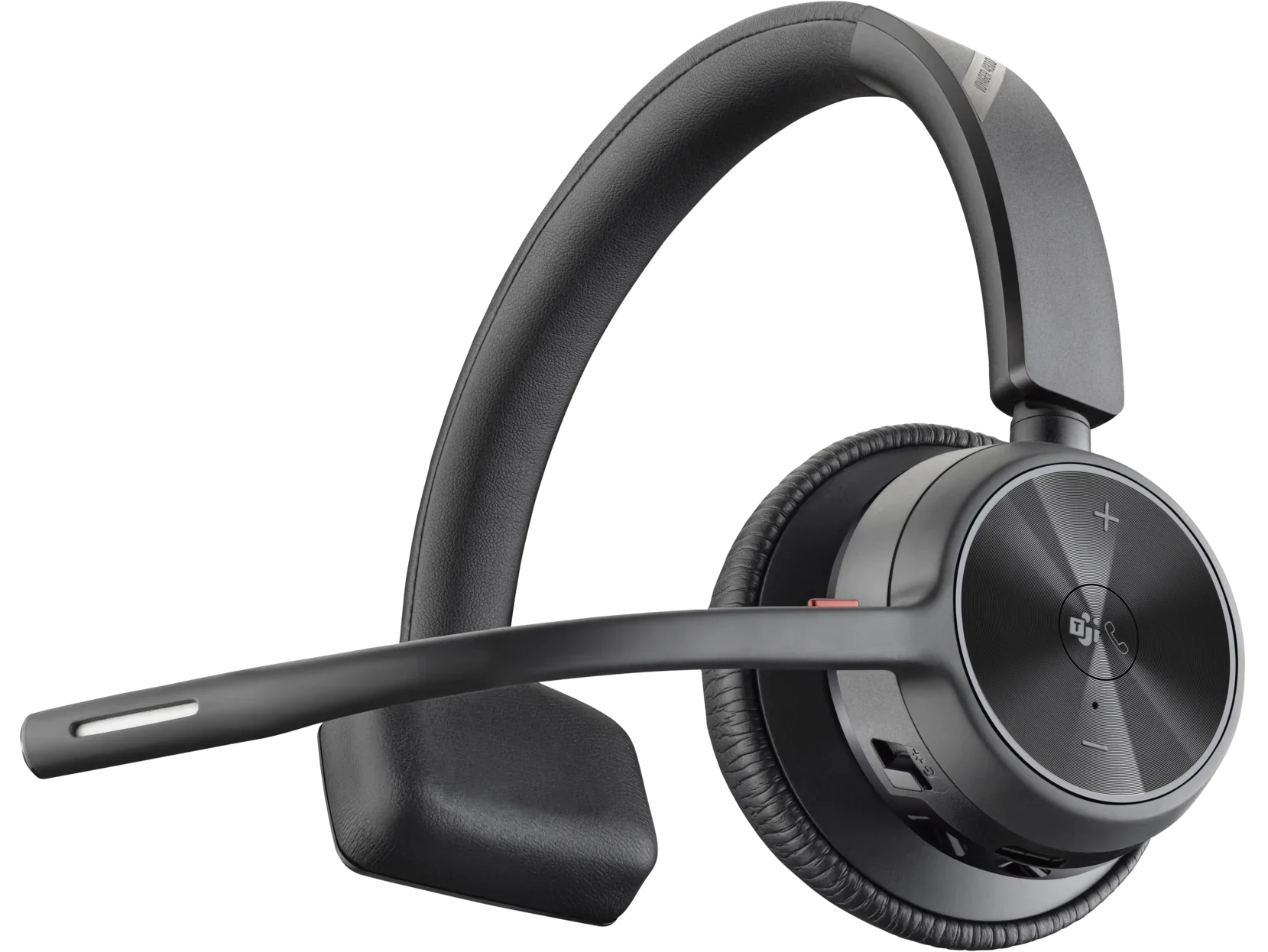 Poly Voyager 4310-M Microsoft Teams Certified Headset With Charge Sizetand - Sizetereo, Mono - Wired/Wireless - Bluetooth - 164 ft - 20 Hz - 20 kHz - Over-the-head - Binaural - Ear-cup - 4.92 ft Cable - ...