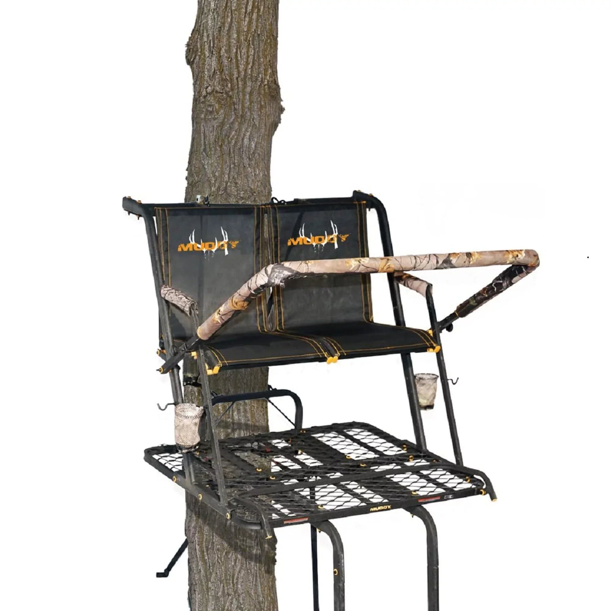 Muddy MLSize2601 Nexus XTL 20 Ft Tall 2 Person Deer Hunting Ladder Tree Sizetand