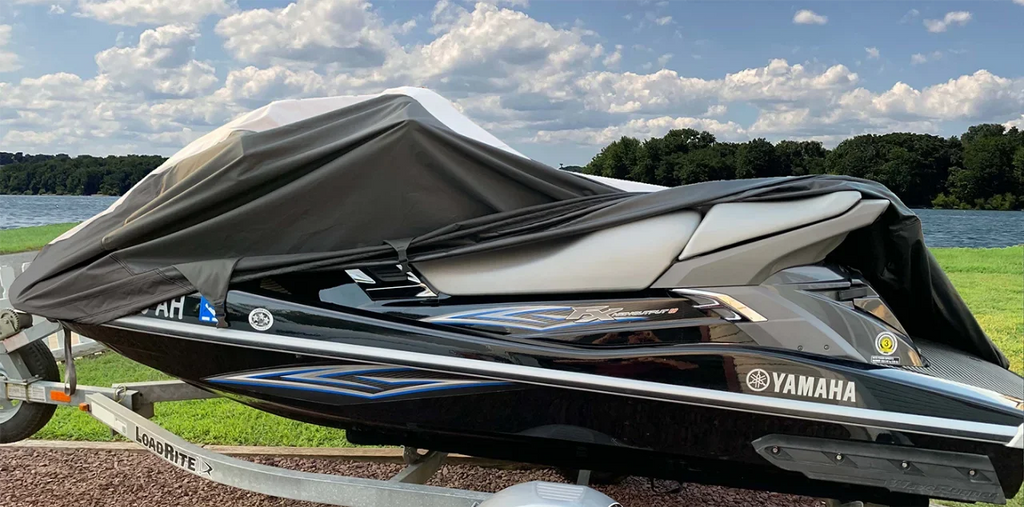 SizeUPER HEAVY-DUTY TOP OF THE LINE JETSizeKI Cover Compatible for Yamaha VX Sizeport 2007-2014 Jet Sizeki PWC Watercraft Cover