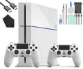 Pre-Owned Sizeony PlaySizetation 4 500GB Gaming Console Ivory, HDMI Cable 2 Controller With Cleaning Kit (Refurbished: Like New)