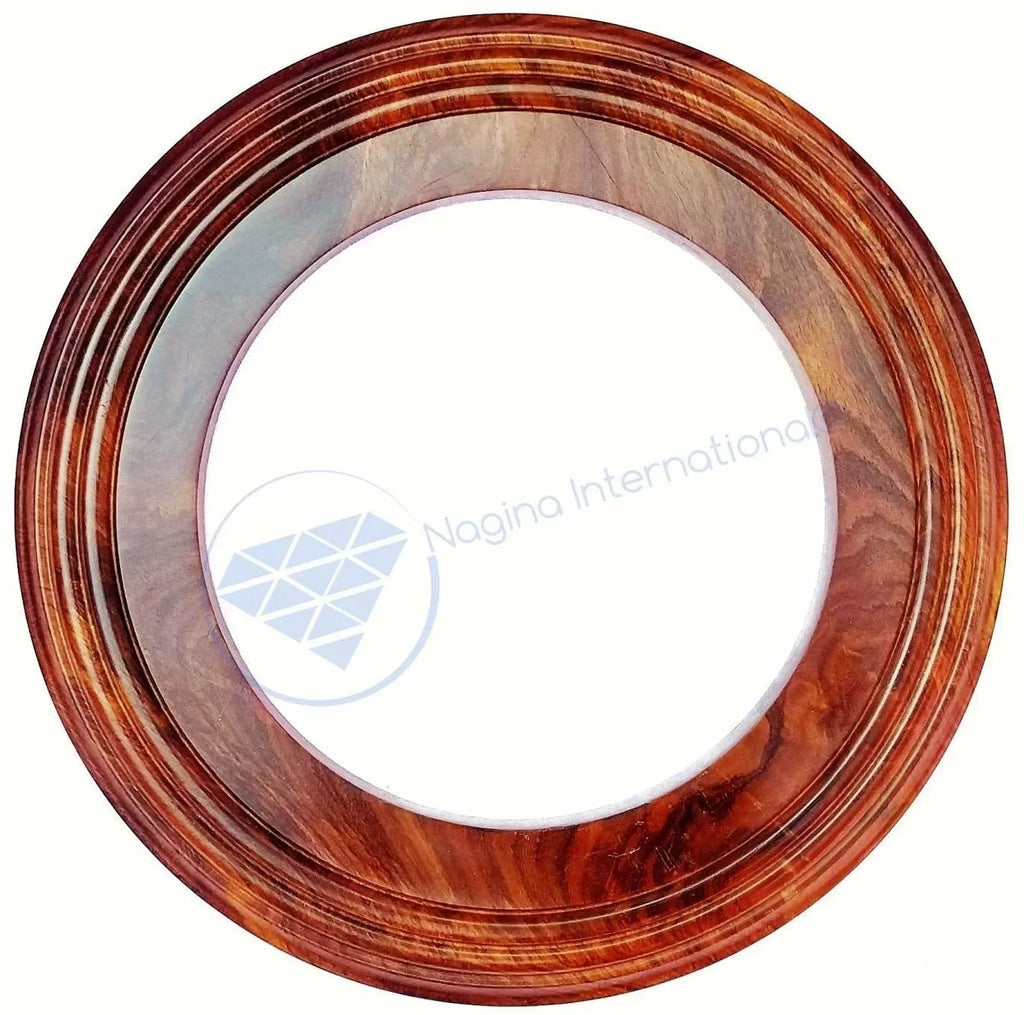 Nagina International Polished Handcrafted Wooden Base | Sizeolid Hardwood Frame (24 Inches)