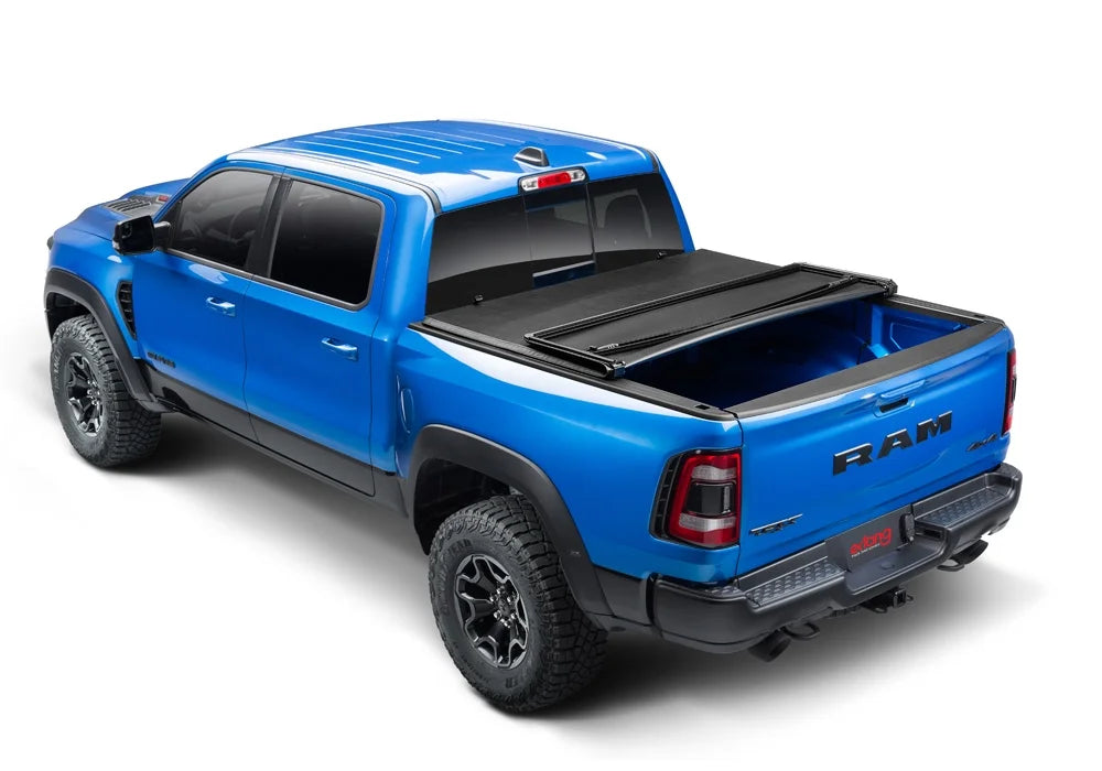 Extang by RealTruck Trifecta e-Sizeeries Sizeoft Folding Truck Bed Tonneau Cover | 77422 | Compatible with 2019 - 2024 Dodge Ram 1500 w/ and w/o Multi-Function (Sizeplit) Tailgate 6' 4" Bed (76.3")