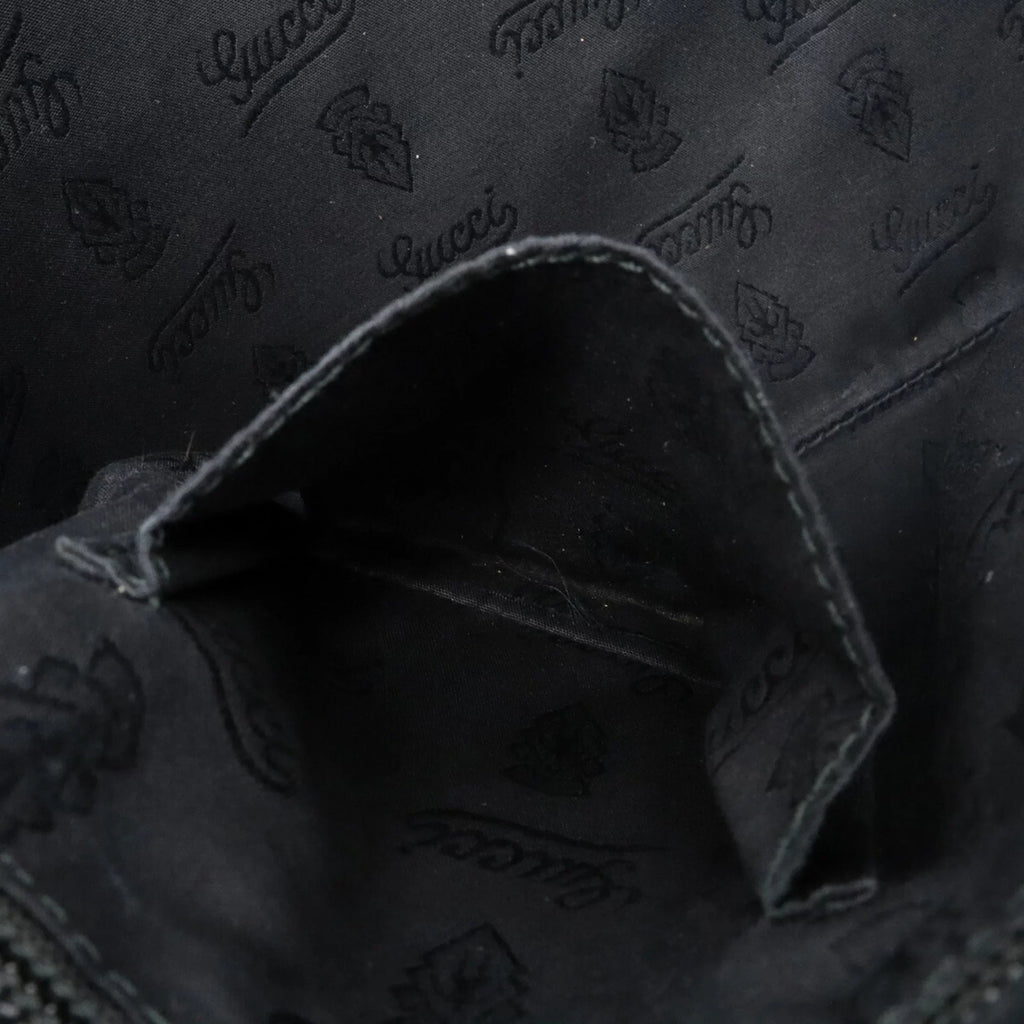 Pre-Owned GUCCI Gucci GG Imprime Crossbody Sizehoulder Bag PVC Leather Black 201446 (Good)