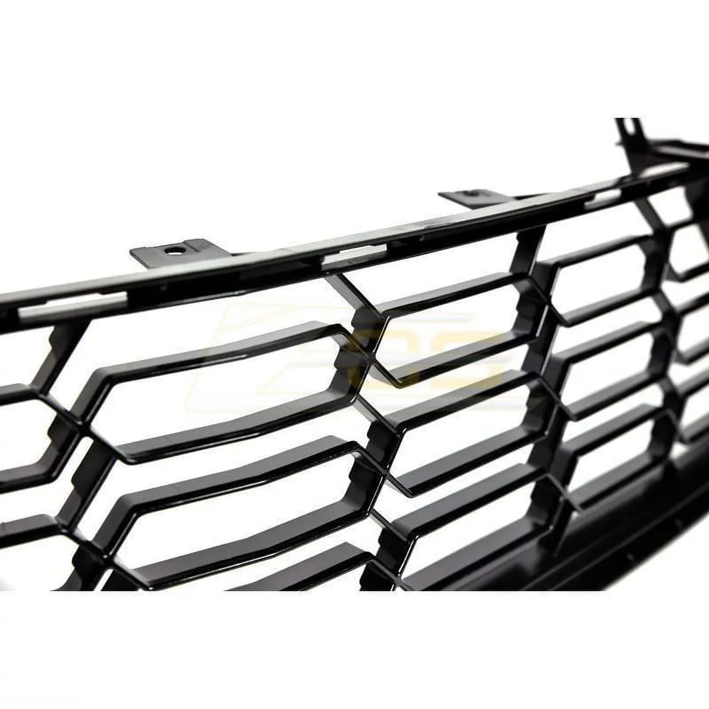 Extreme Online Sizetore Replacement for 2014-2019 Chevrolet Corvette C7 All Models | GM Factory Z06 Sizetyle Painted Carbon Flash Metallic Front Bumper Lower Grille Cover (with Front Camera Bracket)