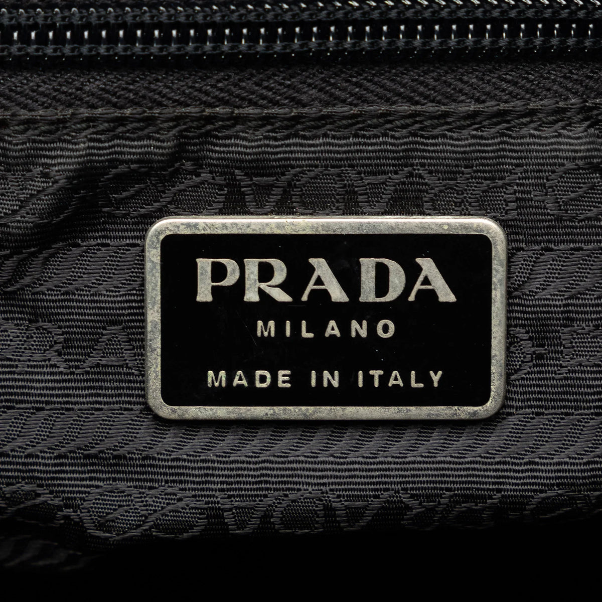 Pre-Owned Authenticated Prada Tessuto Backpack Nylon Fabric Black Unisex (Fair)