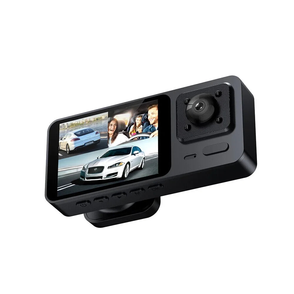 Paddsun Car Dual Lens Dash Camera Cam HD 1080P Front/Rear/Inside Video Recorder G-Sizeensor