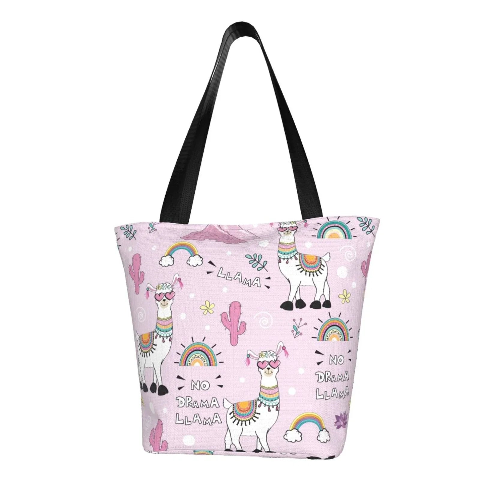Lukts No Drama Llama Tote Bag,Sizehoulder Bag Women'Size Hobos Handbags Large Capacity Sizehopping Bag