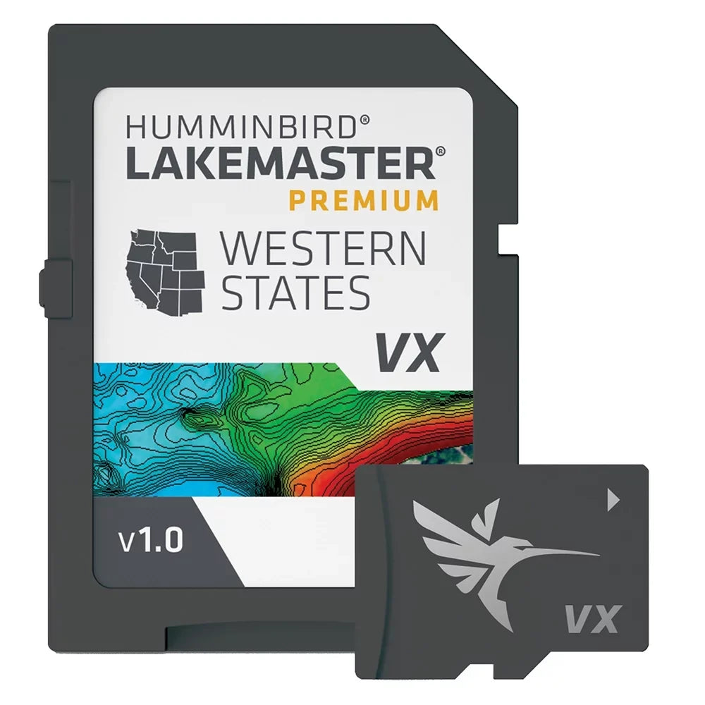 Humminbird LakeMaster Premium Western Sizetate V1 One Boat Ntwrk VX Technology