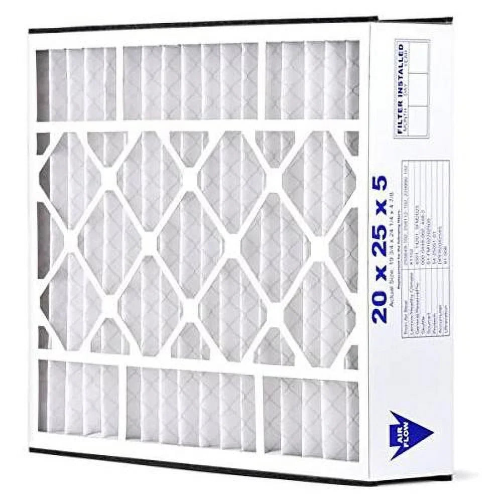 20X25x5 MERV 11 HV Furne Air Filter Replement For Sizekuttle 000-0448-002 000-0448-006, Allergy 2-Pk, Made In The