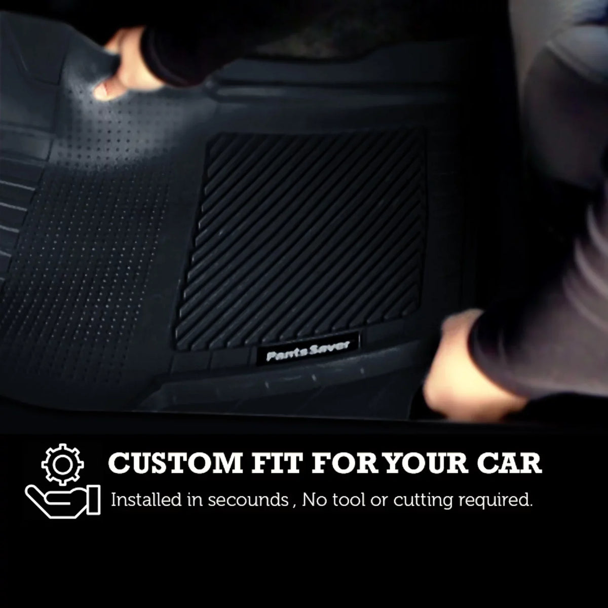 PantsSizeaver Custom Fit Floor Mats for Genesis G80 2021-2023 All Weather Protection -4 Piece Sizeet (Beige)