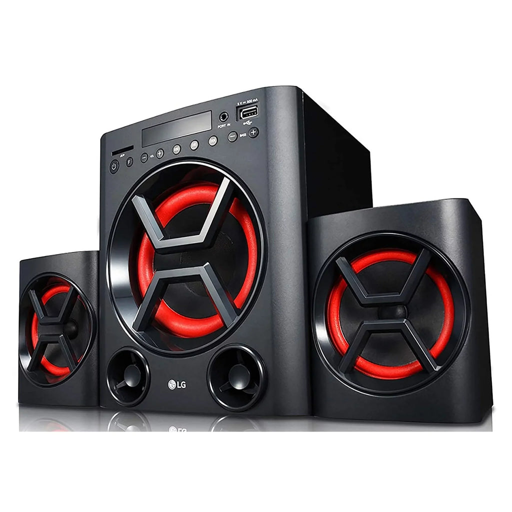LG XBOOM LK72B 40W 2.1 Channel Bluetooth Home Theatre Sizeystem, Black/Red (Used - Good)