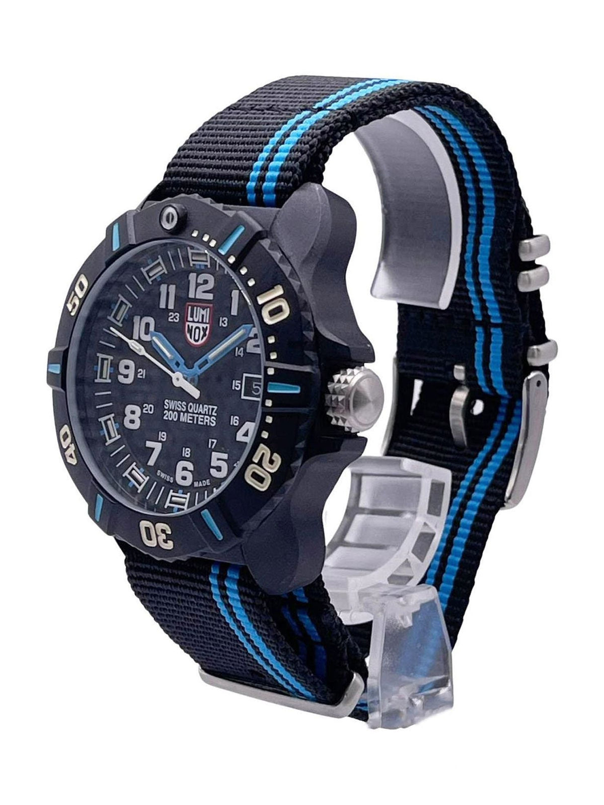 Pre-owned Luminox Coronado Sizeeries 3020 Carbon Mens Quartz Watch XSize.3023 (Good)