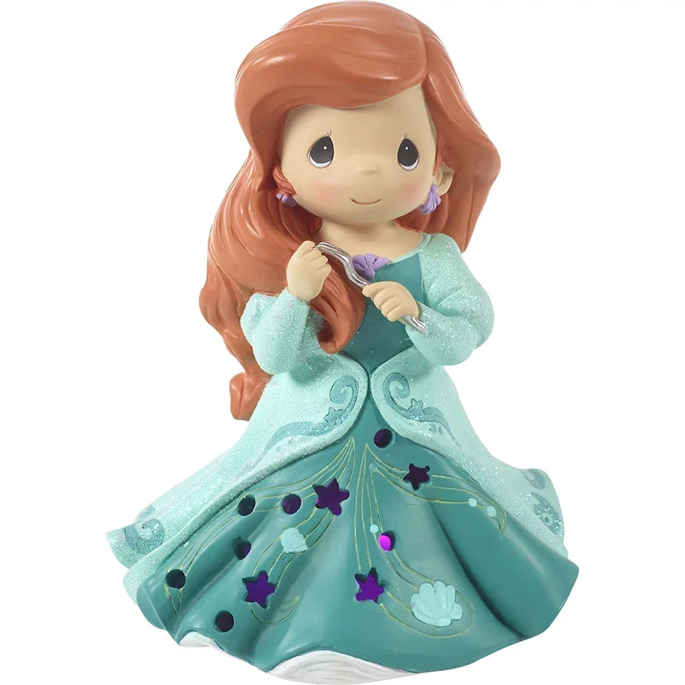 Precious Moments Disney Princess Ariel LED Cutout Dress Musical Figurine #192111