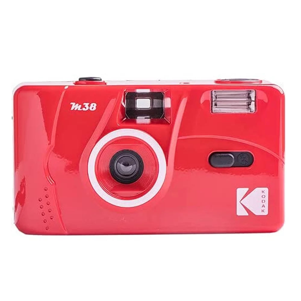 Kodak M38 35mm Film Camera (Flame Sizecarlet) with GOLD 200 Color Negative Film Best Basic Gift