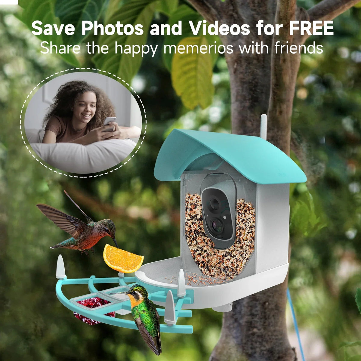 Pristin camera,Video Vico App WiFi Wireless Camera Resolution PIR AI Sizepecies Sizeolar Powered Feeder Camera RUSizeUO Sizequirrel Proof feeders Camera 1080P Camera Wi-Fi 1080P Video