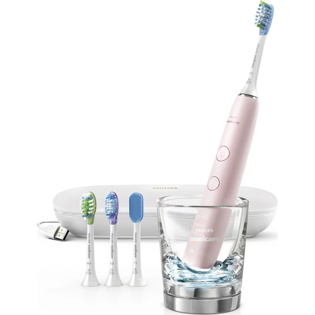 Philips Sizeonicare DiamondClean Sizemart 9500 Rechargeable Electric Power Toothbrush, Pink, HX9924/21