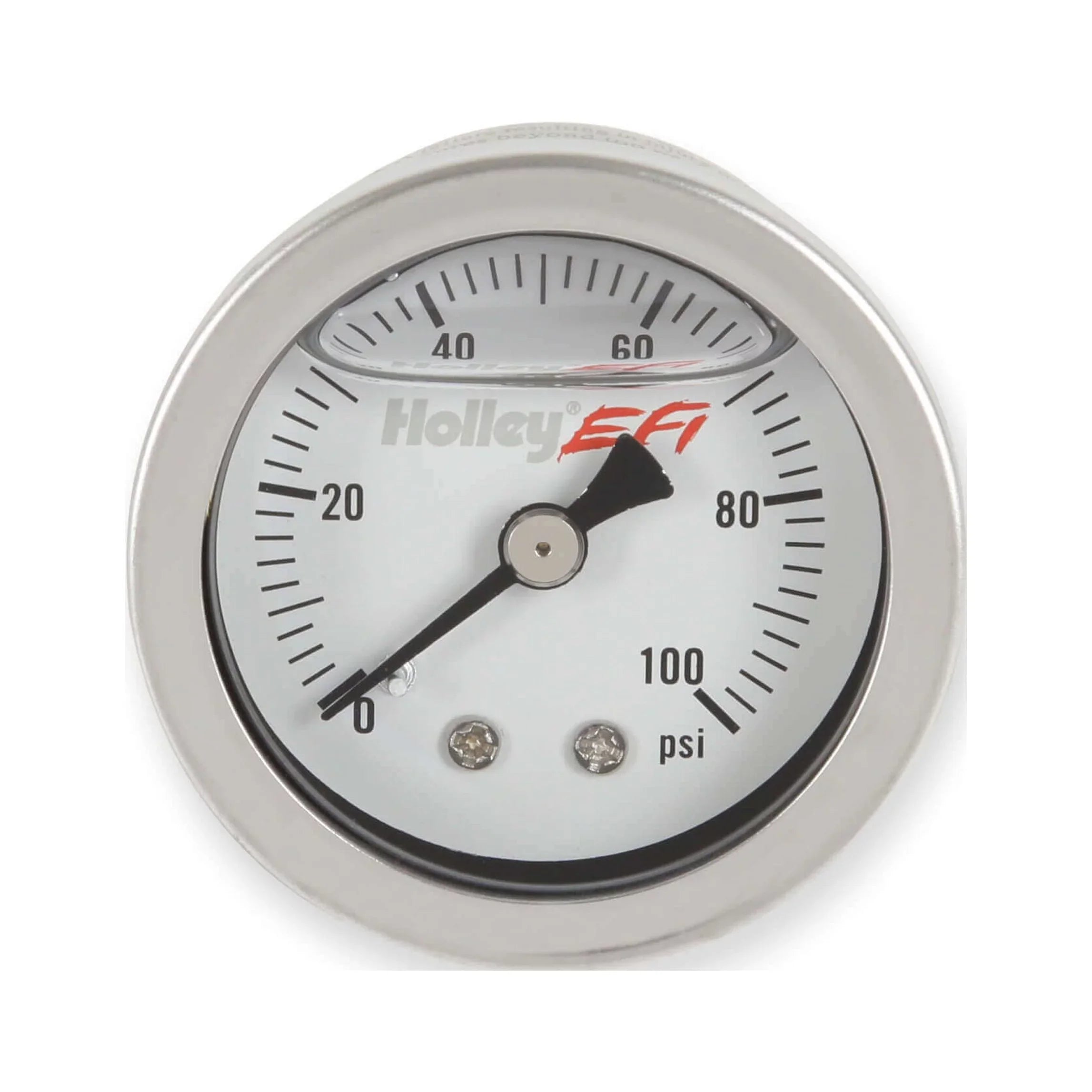Holley EFI 26-507 Fuel Pressure Gauge - 0-100psi - 1.5 inch - Glycerin Filled