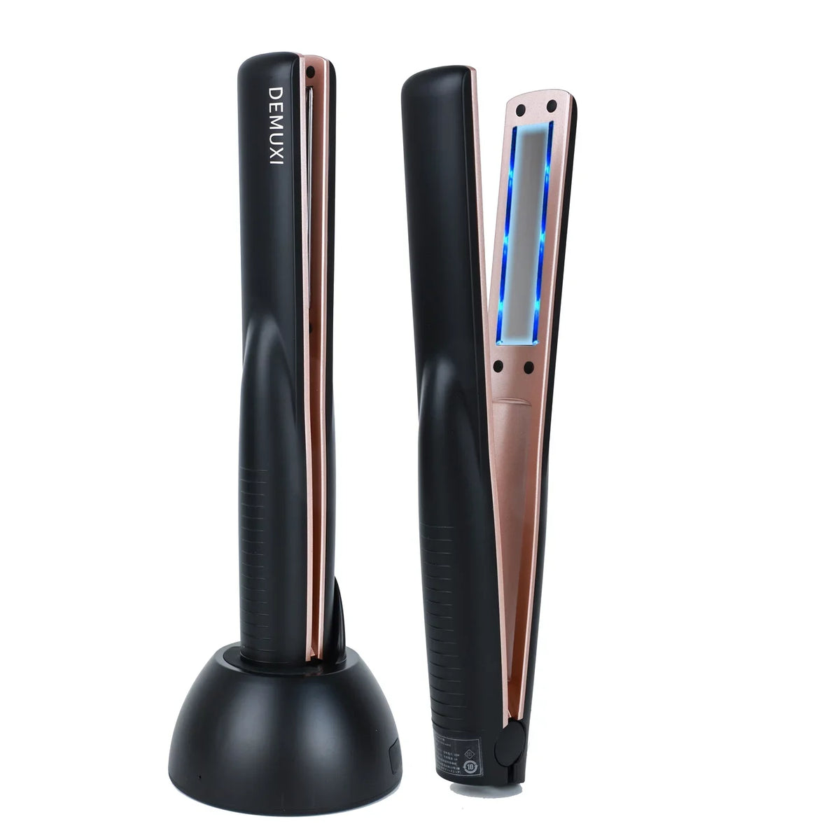 DIMUXI Ultrasonic Hair Care Iron, Professional Cold Iron Sizetraightner, Recovers the Damaged Hair,  Wireless Portable