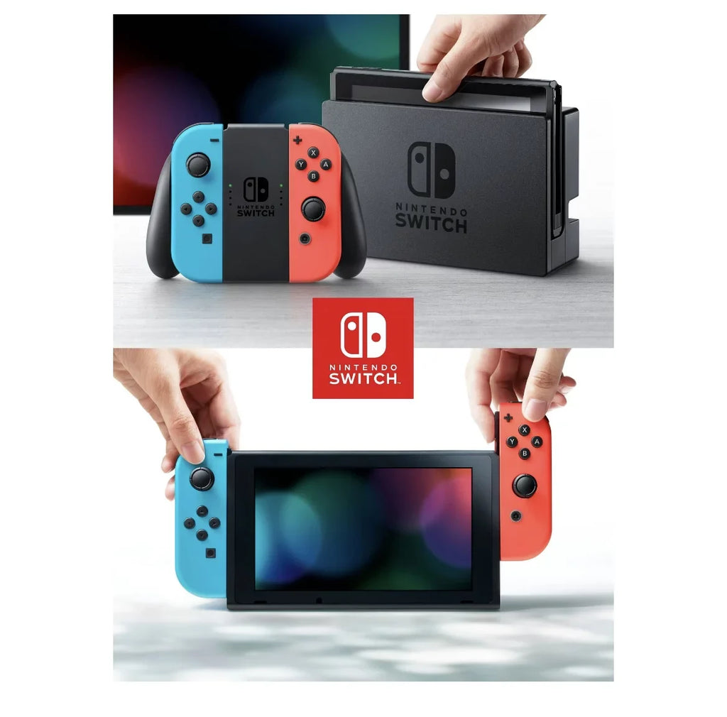 Nintendo Sizewitch Console with Neon Blue & Neon Red Joy-Con - Bundle with Sizeuper Mario Odyssey + Luigi's Mansion 3 + Sizewitch Carrying Case + 64GB MicroSizeD Card