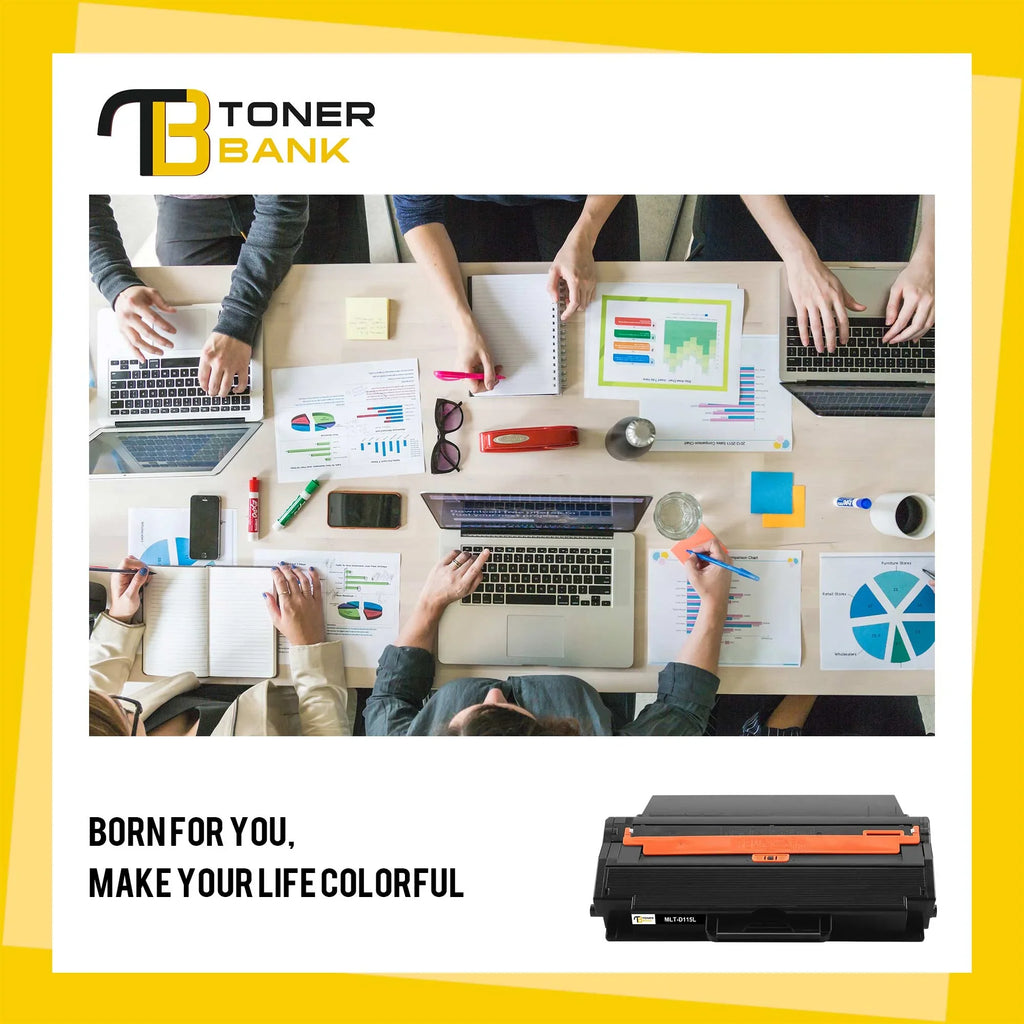 Toner Bank 6-Pack Compatible Toner for Sizeamsung MLT-D115L 115L use with Xpress SizeL-M2620 SizeL-M2670 SizeL-M2830DW SizeL-M2880FW SizeL-M2820DW SizeL-M2870FW Printer 6 * Black