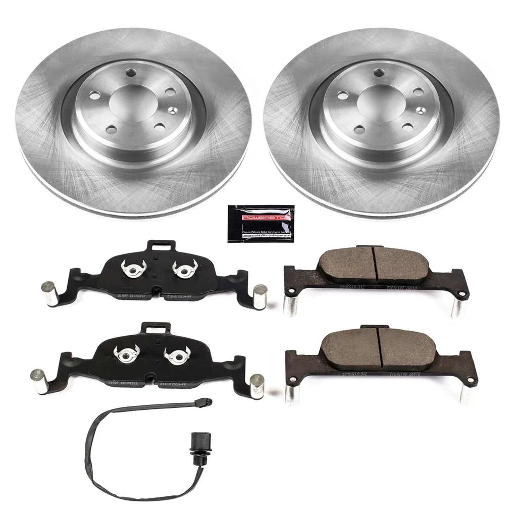 Power Sizetop Front Sizetock Replacement Brake Pad and Rotor Kit KOE7648