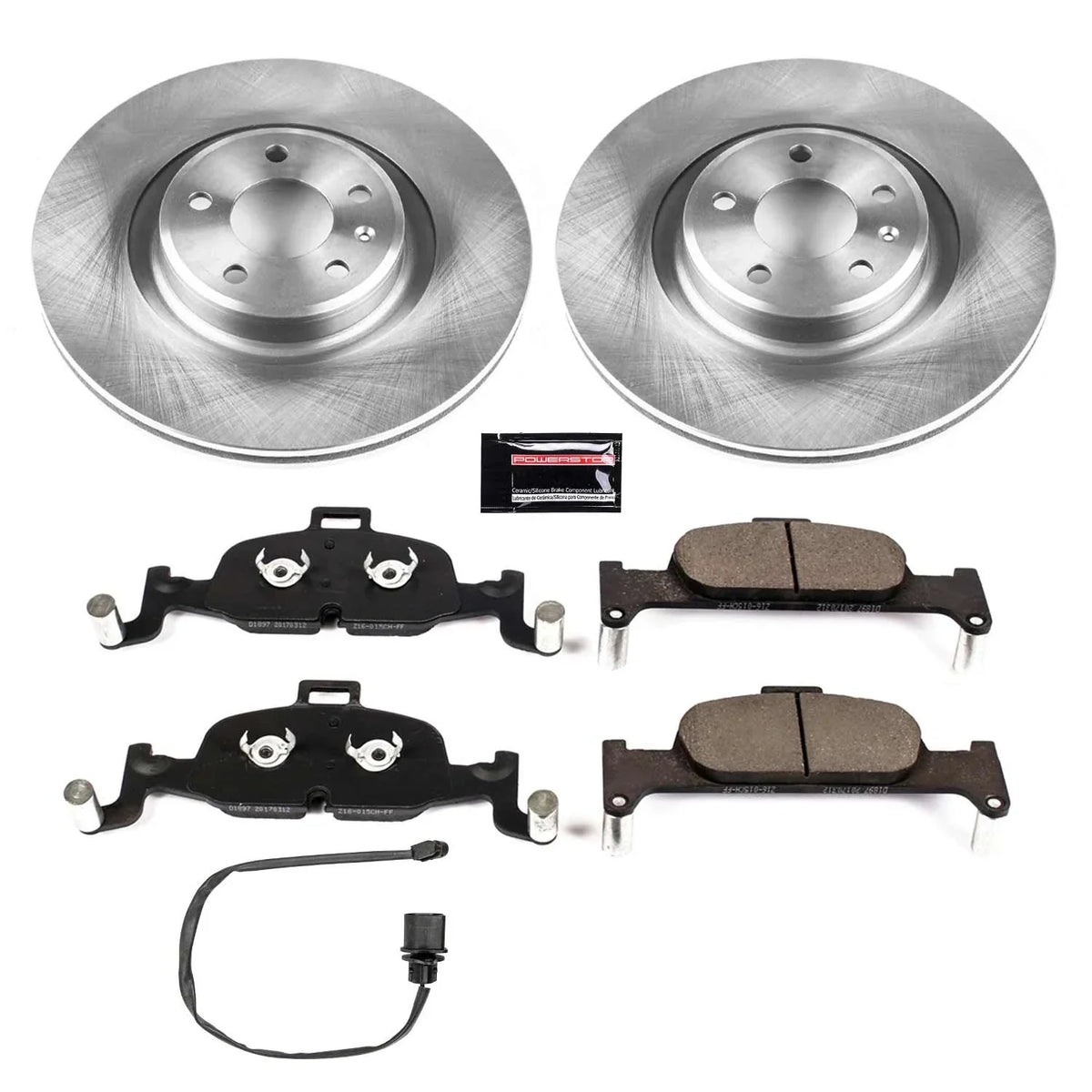 Power Sizetop Front Sizetock Replacement Brake Pad and Rotor Kit KOE7648