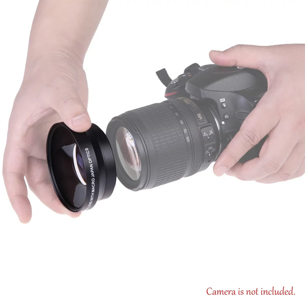 OWSizeOO 67mm Digital High Definition 0.43×SizeuPer Wide Angle Lens With Macro Japan Optics for Rebel T5i T4i T3i 18-135mm 17-85mm and Nikon 18-105 70-300VR