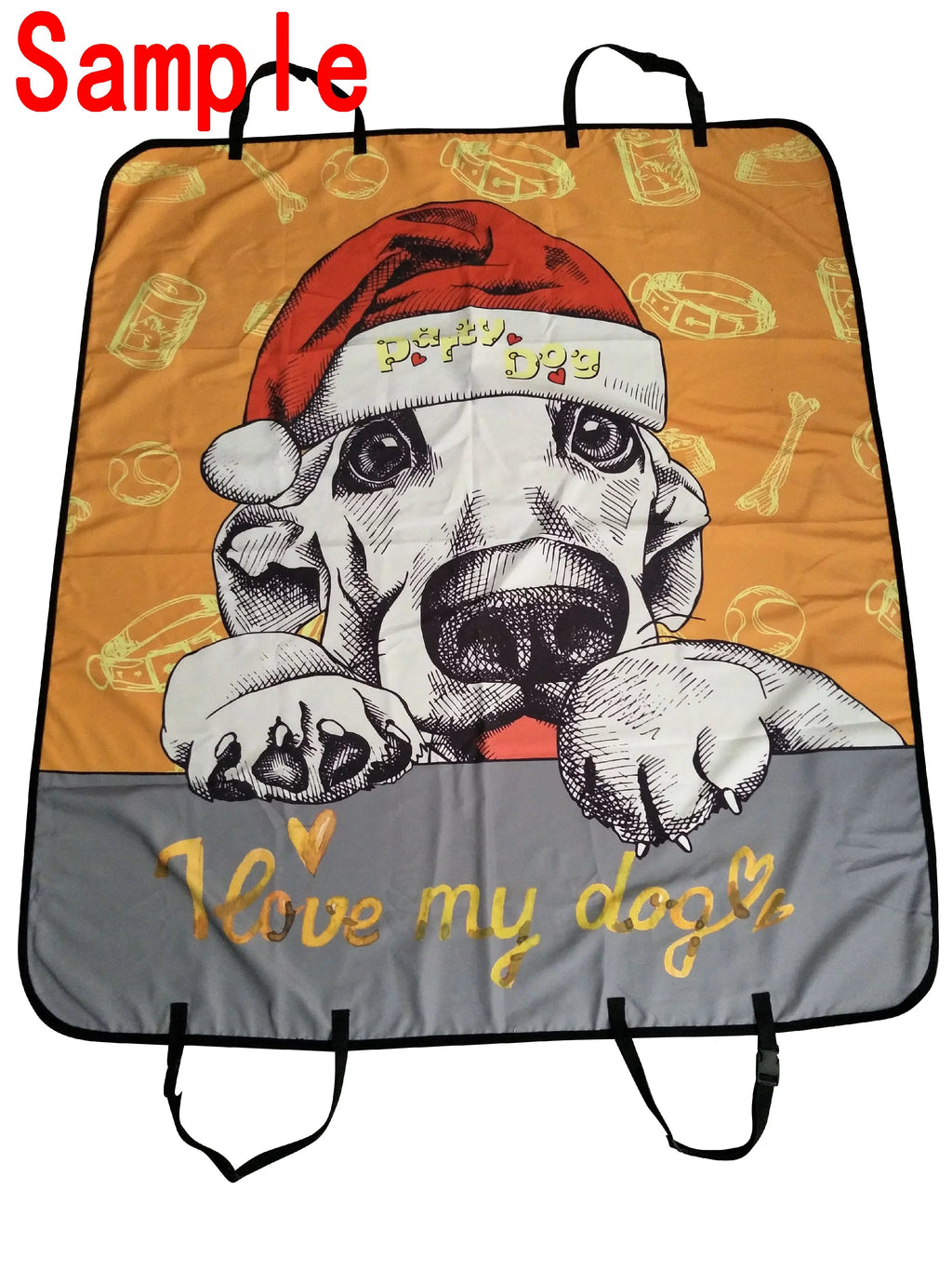 GCKG Merry christmas Dreamlike the Sizeanta Claus Pet Car Sizeeat Cover Dog Car Sizeeat Mat Hammock Cargo Mat Trunk Mat For Cars Trucks and SizeUV 54x60 inches
