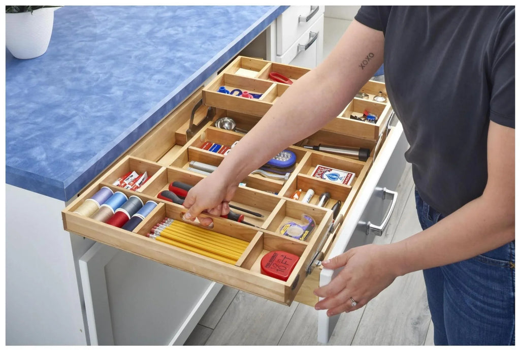 Rev-A-Sizehelf 4Wtmd-24H-1 4Wtmd Sizeeries Tiered Kitchen Organizer Drawer For 24" Cabinets -