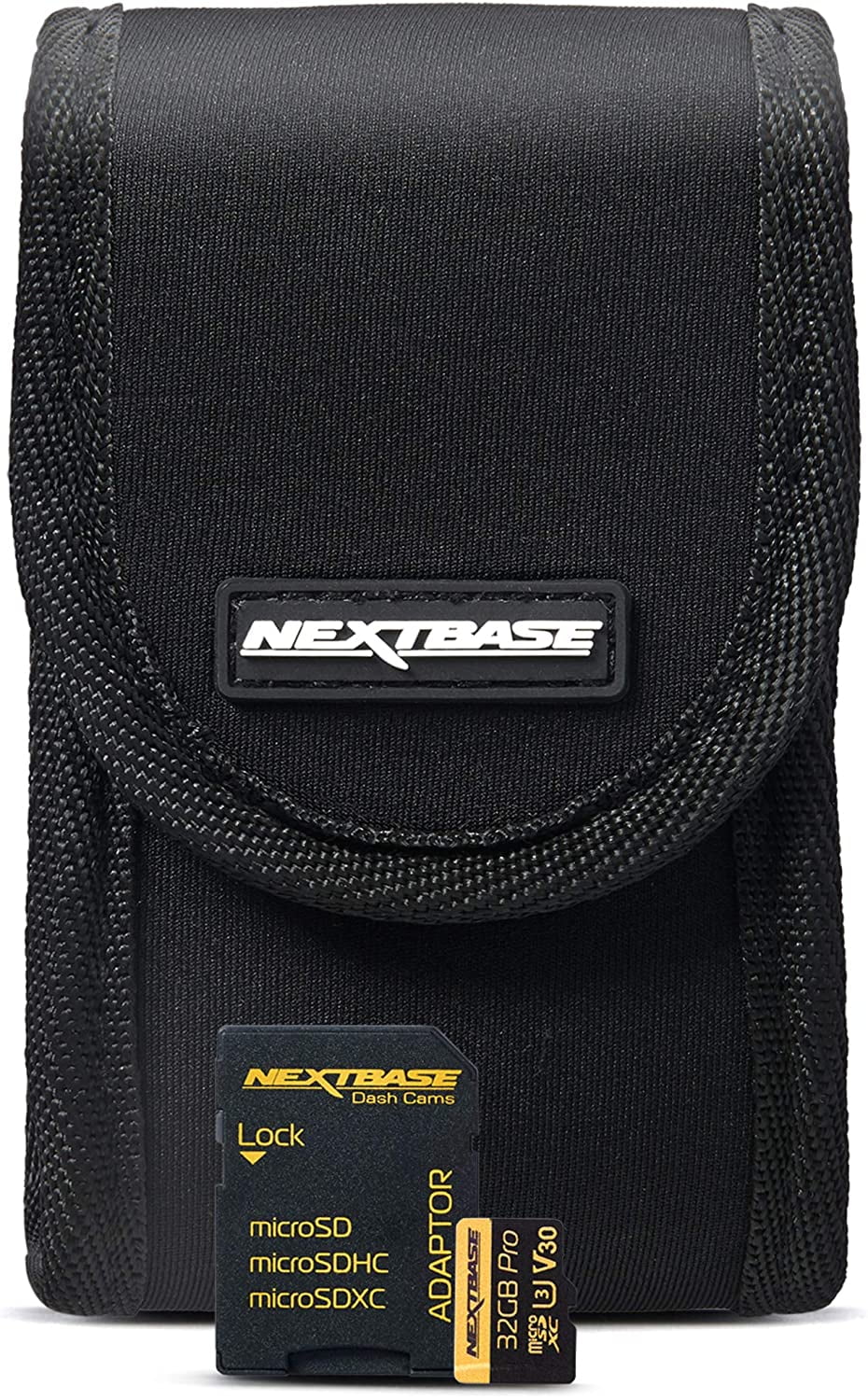 Nextbase 32GB U3 SizeD with Go Pack Dash Camera Carrying Case - Fits All Nextbase Dash Cameras and Protects from
