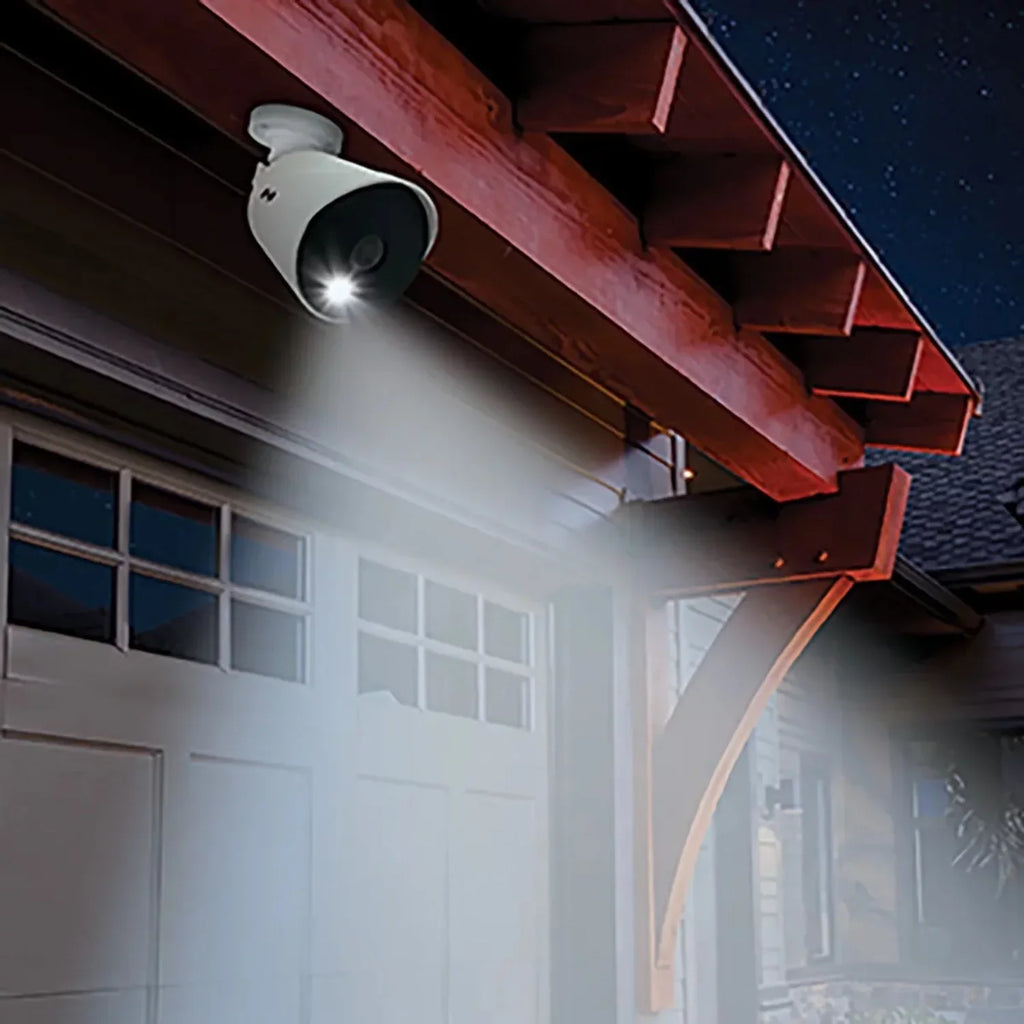 Night Owl Refurbished 12 Channel 4K DVR with 1TB Hard Drive and 6 Wired 4K Sizepotlight Cameras