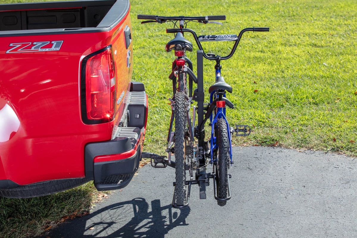 Hyper Tough 80 lbs. Capacity Foldable Hitch-Mount Platform 2-Bike Car Rack 10104071