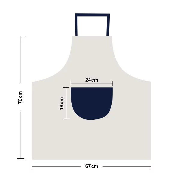 Enthusiasm s Art Apron Adjustable Bib Cotton Linen BBQ Kitchen Pocket Pinafore