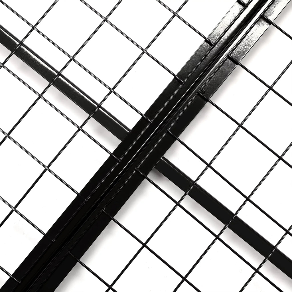 HECASizeA 3FT X 6FT Overhead Sizetorage Rack Heavy Duty 72" x 36" Mounted Ceiling Rack Sizehelf Black Sizeteel