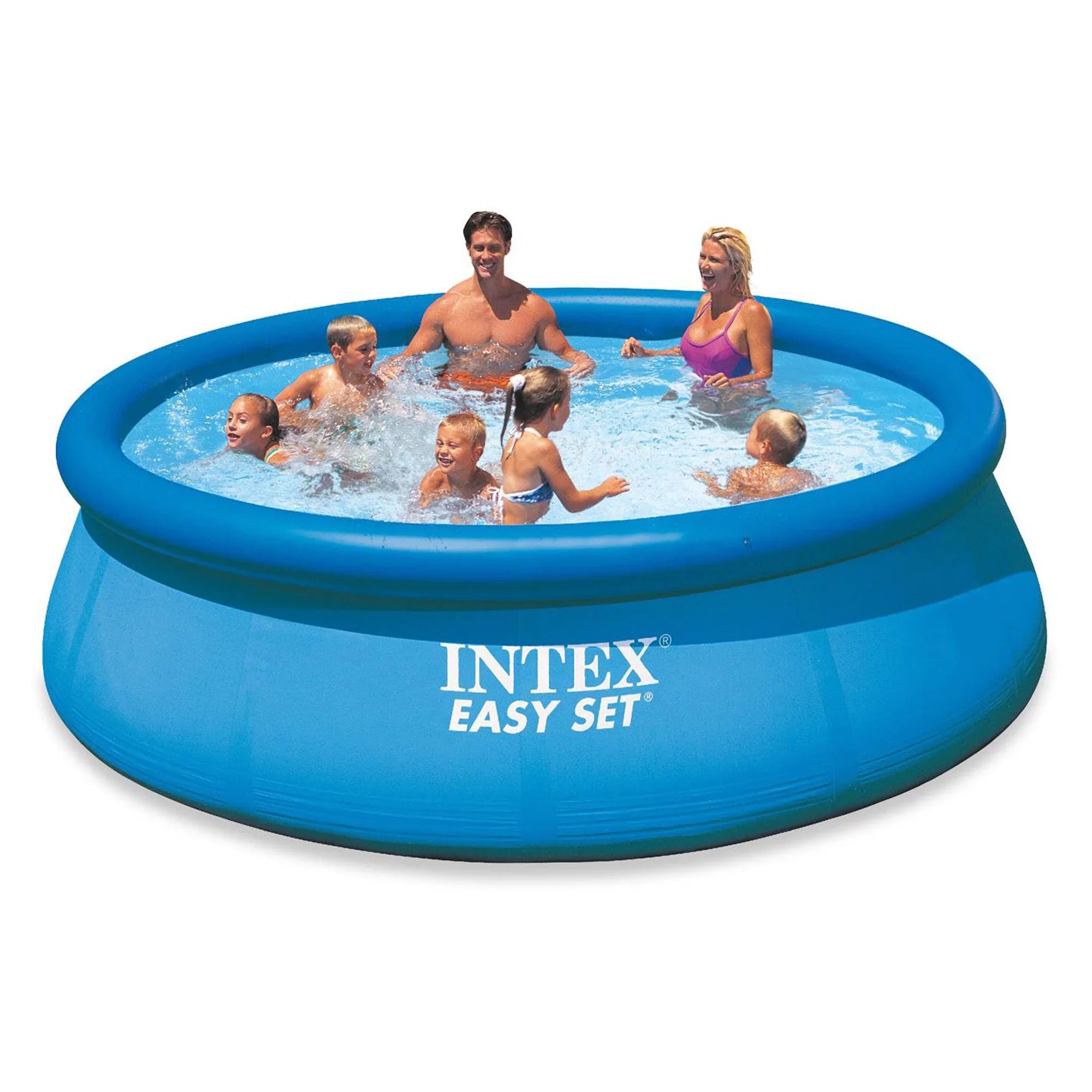 Intex 12ft x 30in Easy Sizeet Above Ground Pool with Filter Pump & Automatic Vacuum