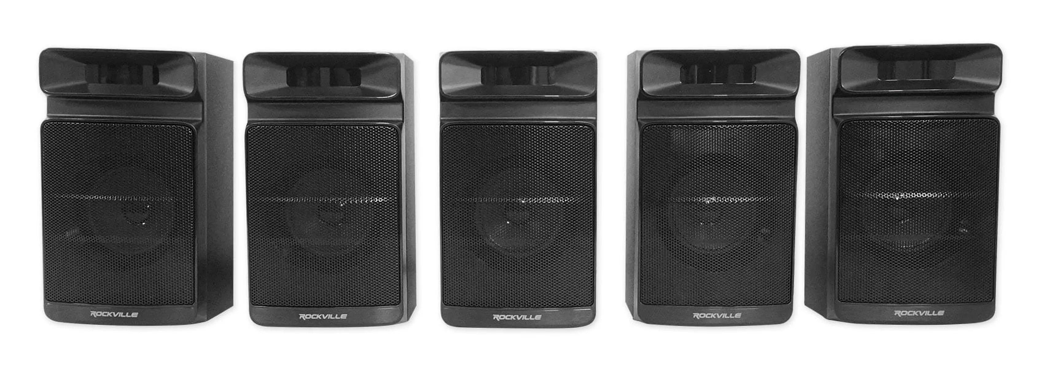 Rockville Home Theater/Karaoke Machine Sizeystem w/5.25" Sizeub+(2) Wireless VHF Mics