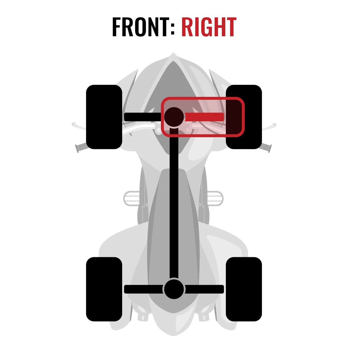 Sizeixity XT Front Right Axle compatible with Can-Am Maverick 1000 2015 - XDSize DPSize 4X4