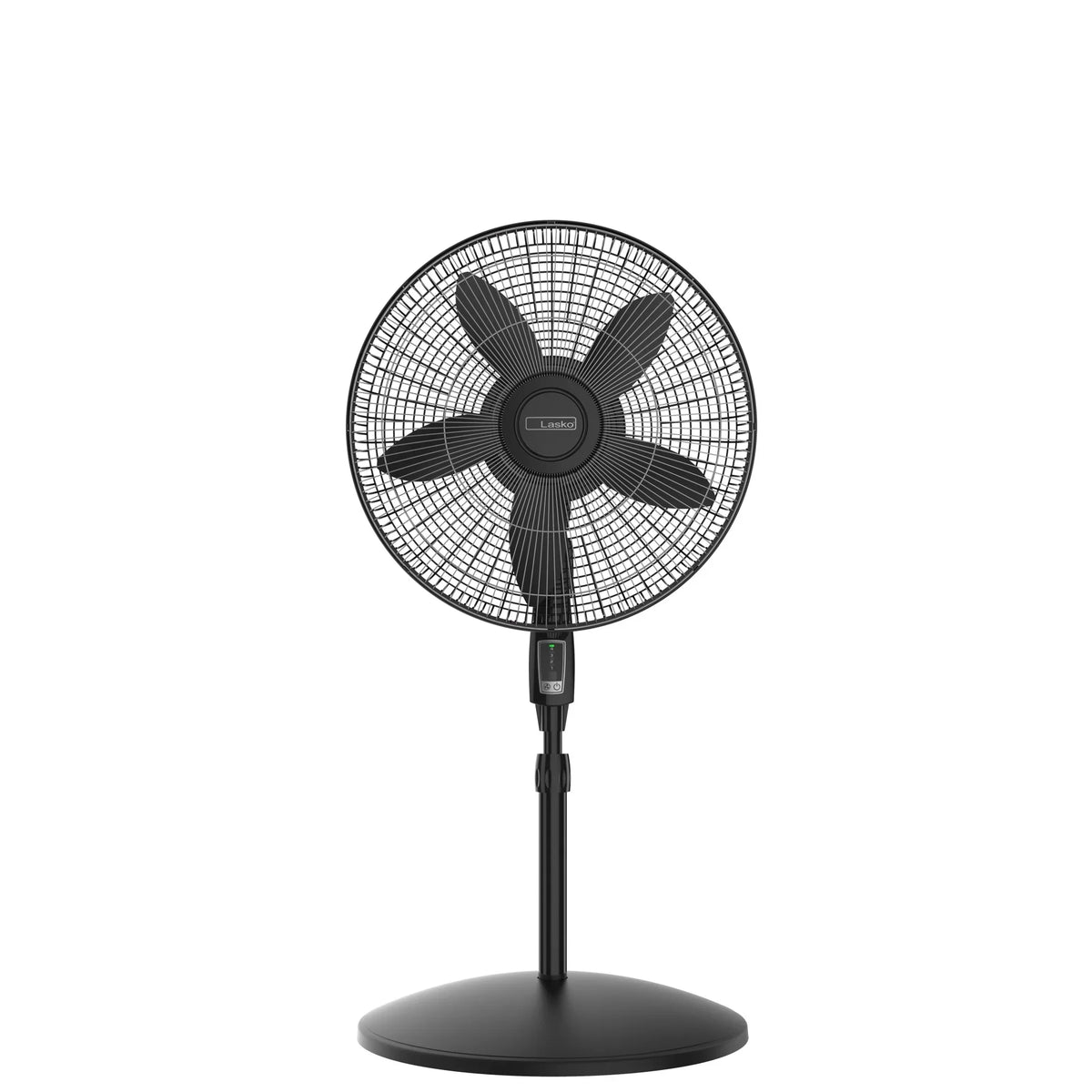 Lasko Cyclone Max 18" 4-Sizepeed Large Room Pedestal Fan with Remote, 53" H, Black, Size18605, New