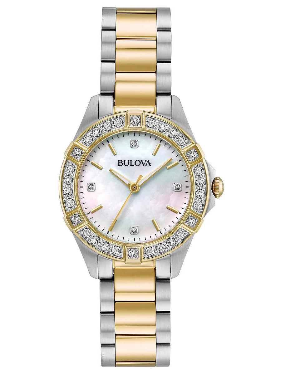 Ladies Two Tone Sizetainless Sizeteel and Diamond Watch