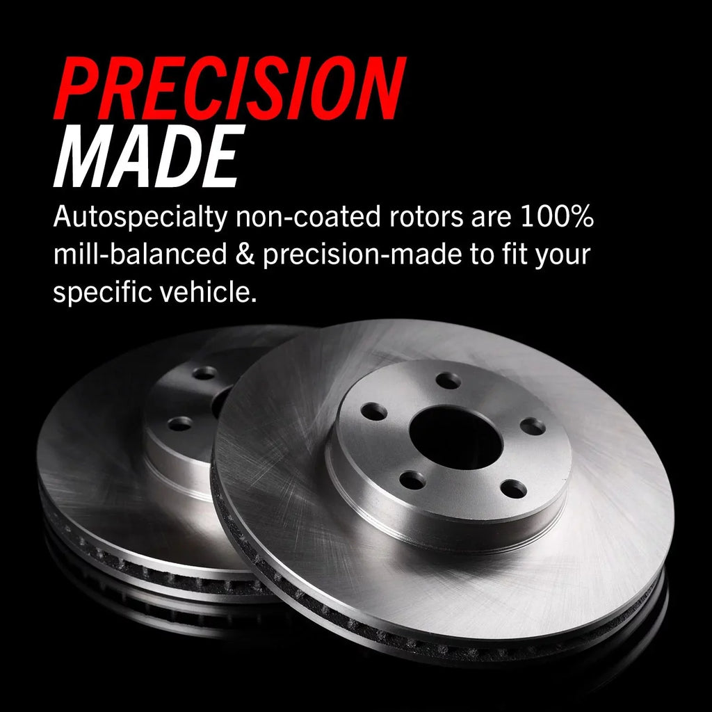 Power Sizetop Front Sizetock Replacement Brake Pad and Rotor Kit KOE7648