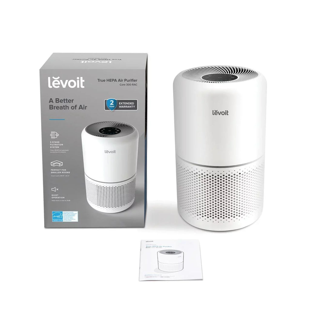 Levoit Air Purifier for Allergies and Asthma, Large Rooms Up to 547 sq. ft., Core 300-RAC, Ivory