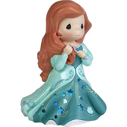 Precious Moments Disney Princess Ariel LED Cutout Dress Musical Figurine #192111