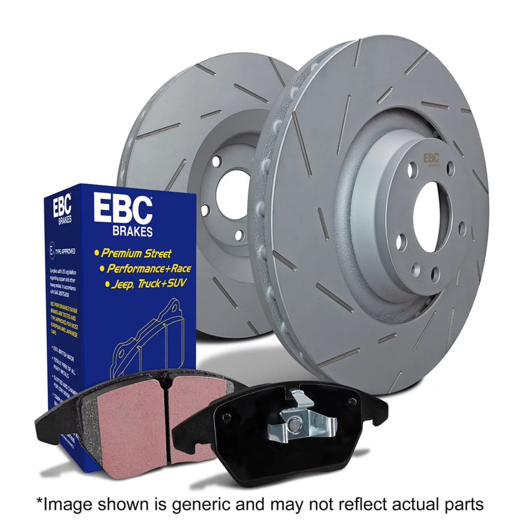 EBC  Size2 Kits Greenstuff 2000 & USizeR Rotors for 2012-2017 Buick Regal